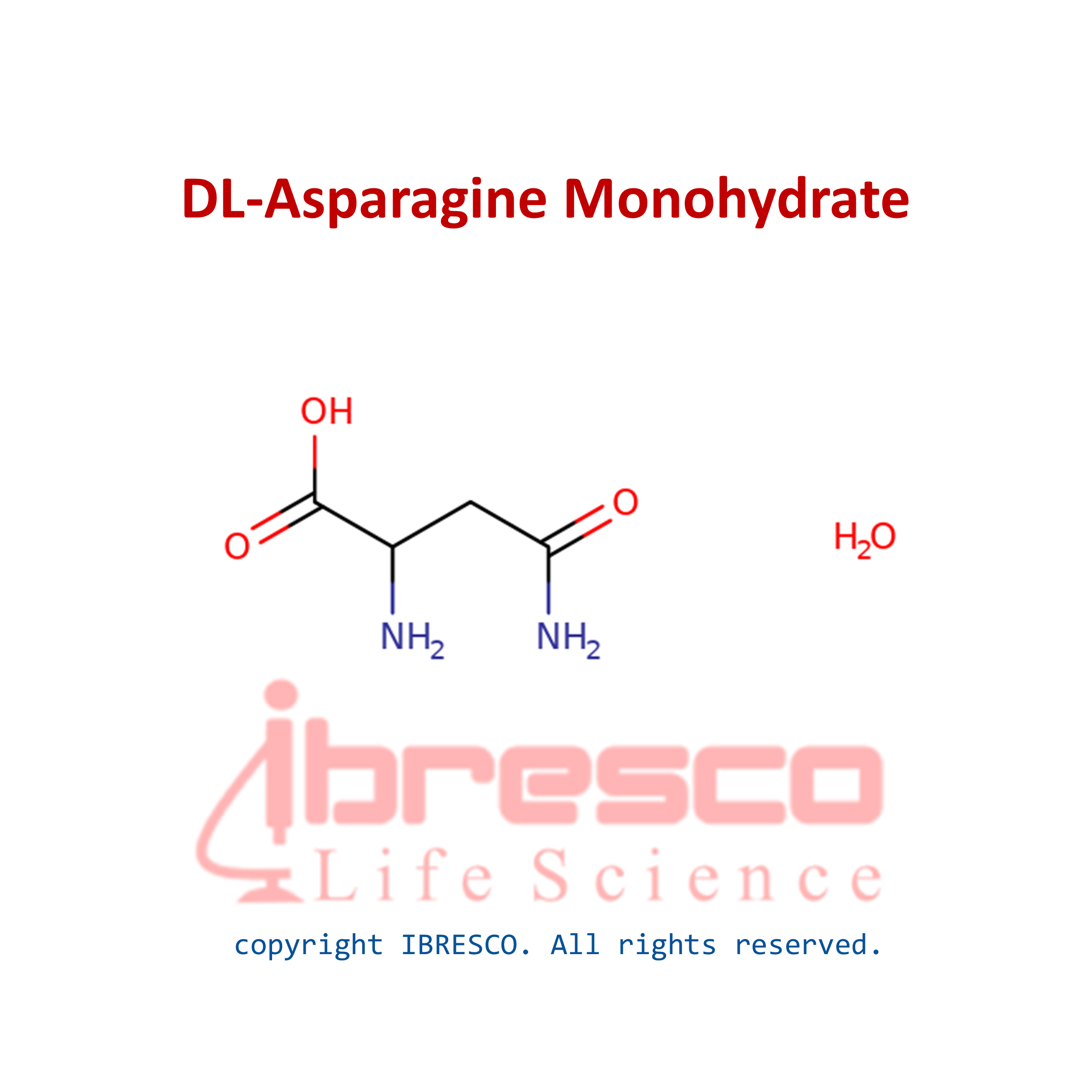 DL-Asparagine monohydrate | دی ال- آسپارژین 1 آبه | ibresco