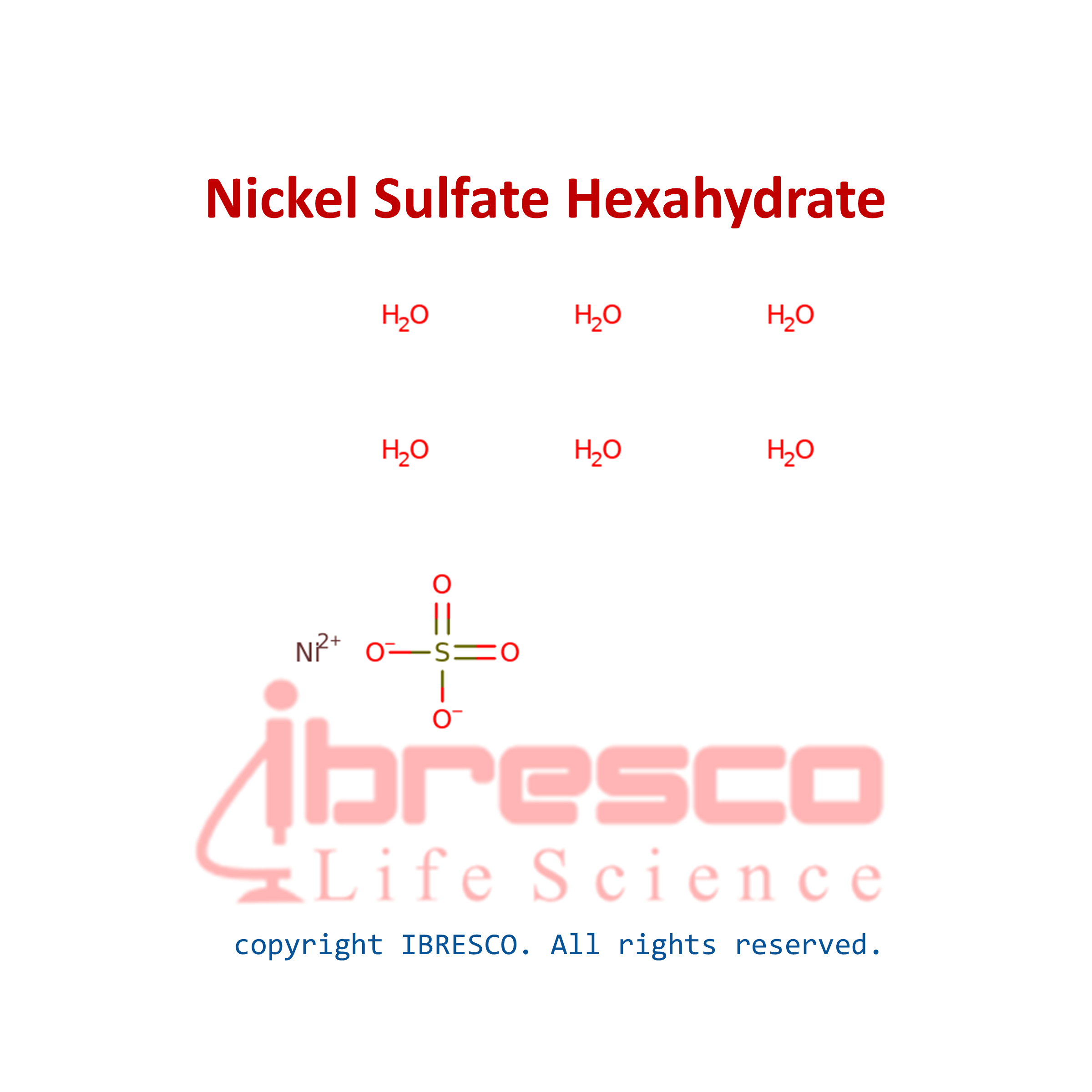Nickel sulfate hexahydrate نیکل سولفات 6 آبه ibresco