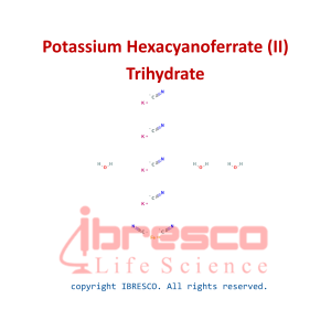 Potassium Hexacyanoferrate (II) Trihydrate