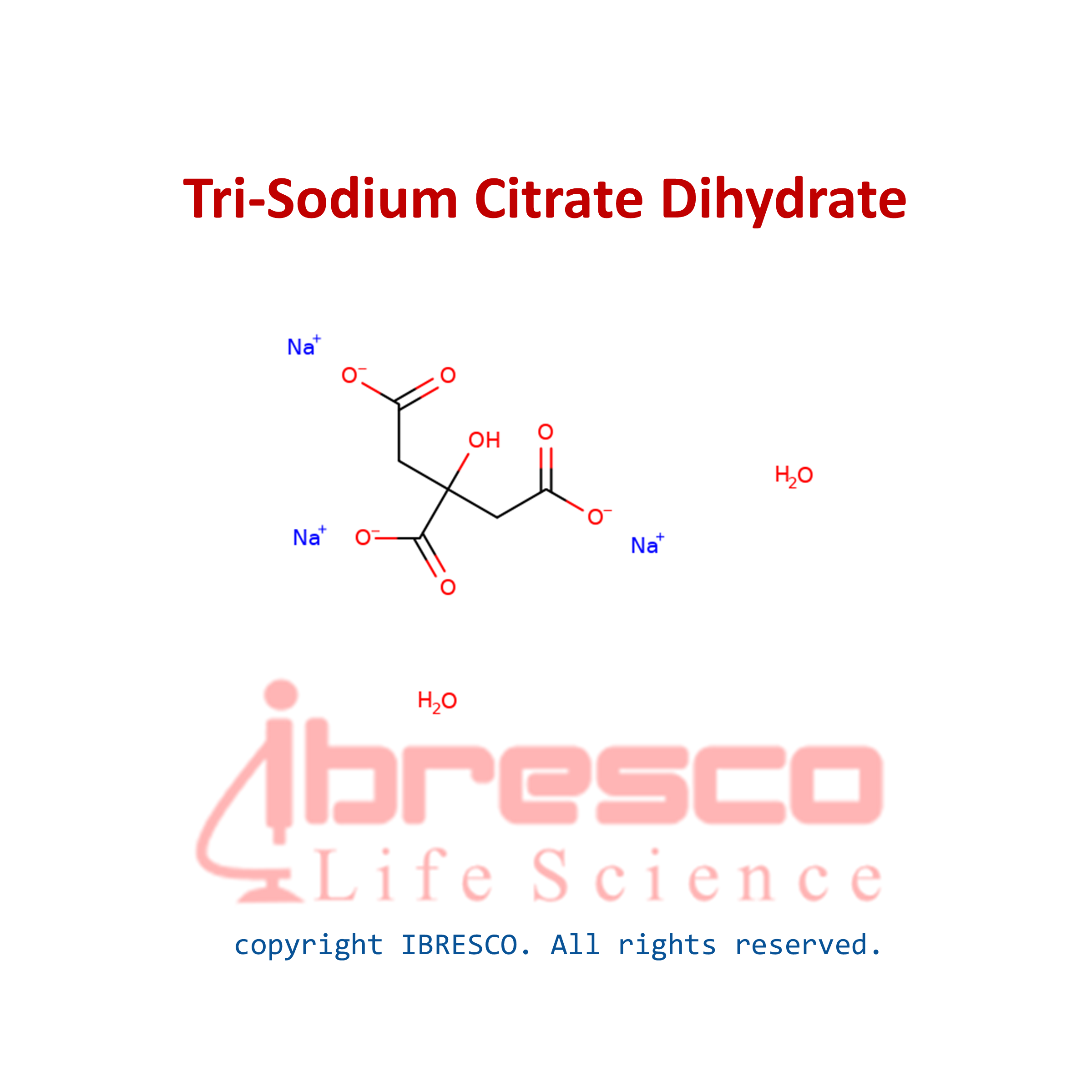 Tri Sodium Citrate Dihydrate تری سدیم سیترات دو آبه Ibresco 5760