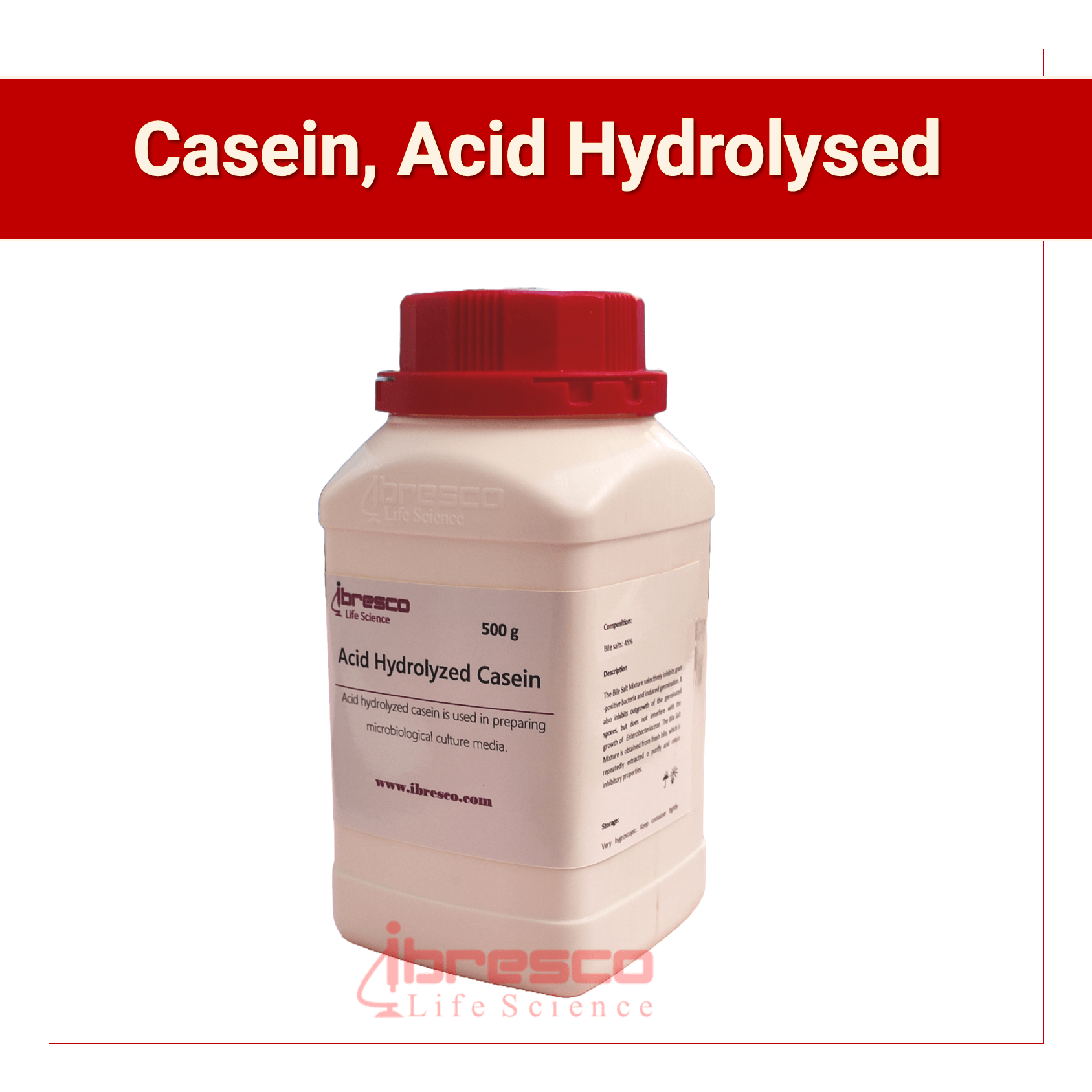 Casein, Acid Hydrolysate | کازئین هیدرولیز شده با اسید | ایبرسکو
